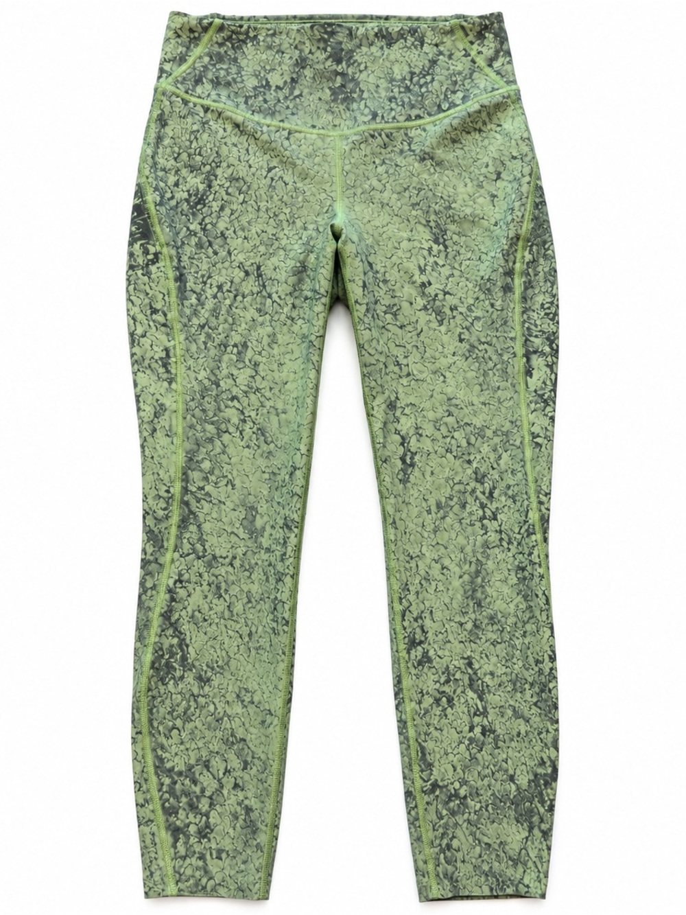 💚 Lululemon Green Abstract Print Leggings – Size 6